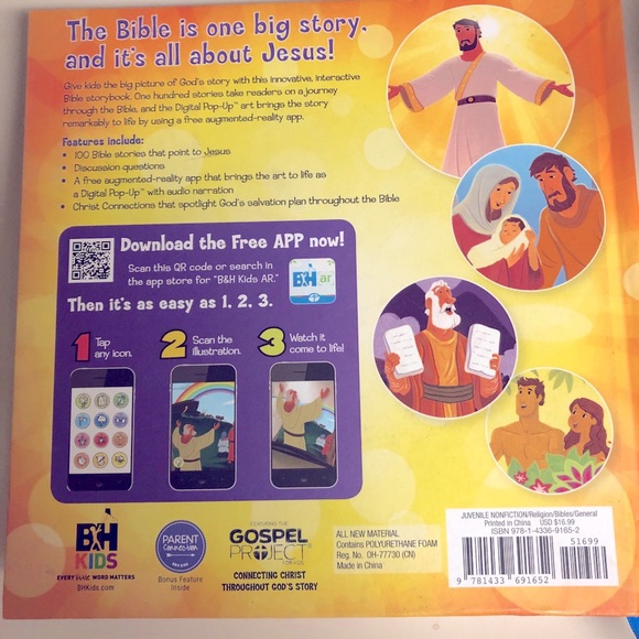 Bible storybook It’s all about Jesus padded cover for little ones - Picture 2 of 2